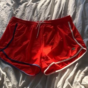 Tracksmith and Clare V CanCortlandt running shorts